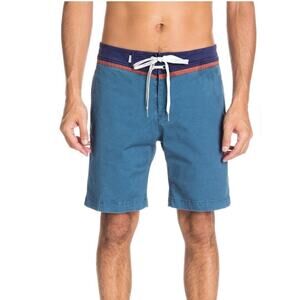 Quiksilver Men’s NEW street trunk yoke shorts, navy, burgundy, 38